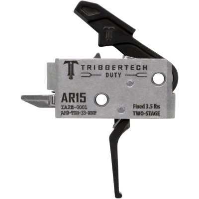 TriggerTech Duty Flat 3.50 lbs Draw Two-Stage Trigger - Fits AR-15