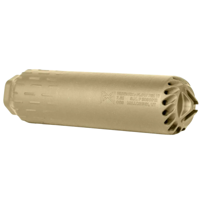 Huxwrx FLOW 7.62 Titanium FDE , 5/8" -24 tpi DT Mount - QD Muzzle Device Included 