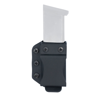 DeSantis Gunhide, Persuader Mag Pouch, Inside/Outside Waistband, Fits Sig P365, Kimber R7, Hellcat, and Shield Plus Magazines, Ambidextrous, Matte Finish, Black