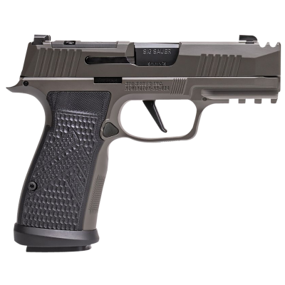 Sig Sauer P365 Legion 9mm Luger 17+1, 3.10" Black Carbon Steel Barrel, Legion Gray Cerakote Optic Ready/Ported/Serrated Stainless Steel Slide, Legion Gray Cerakote Stainless Steel Frame w/Beavertail & Picatinny Rail, Legion G