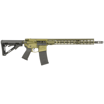 Aero Precision M4E1 5.56 NATO 30+1, Mid-Length Barrel, 15" R-ONE M-LOK Handguard, Ambi Charging Handle - OD Green Cerakote