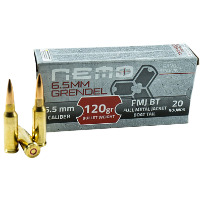 Nemo Arms PPU 6.5 Grendel 120gr FMJ-BT 20rd Box