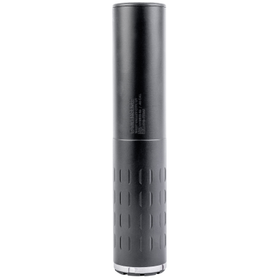 SilencerCo, Hybrid 46, 46 Caliber, 7.61" Length, 1.73" Diameter, Stainless Steel Construction, Cerakote Finish, Black, Charlie ASR Mount, 14.1oz