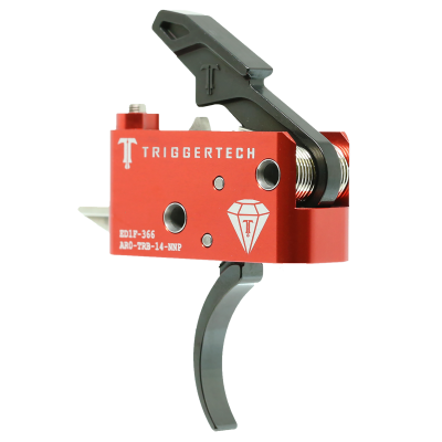 TriggerTech Diamond Two-Stage Black Pro Curved Trigger - 1.50-4 lbs Draw