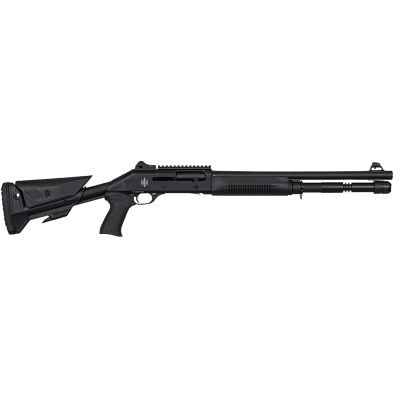 MAC 1014 Breacher 12 Gauge Semi-Auto Shotgun – 18.5" Barrel 5+1 Capacity Black Anodized Finish Fixed Stock