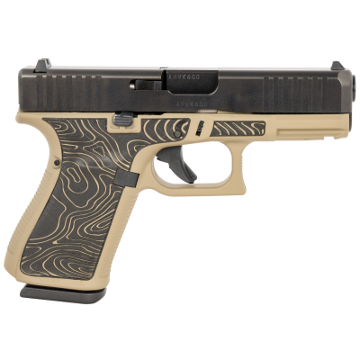 Glock 19 Gen 5 9mm 15+1, 4.02" GMB Barrel, Serrated Expedition Cerakote Polymer Frame