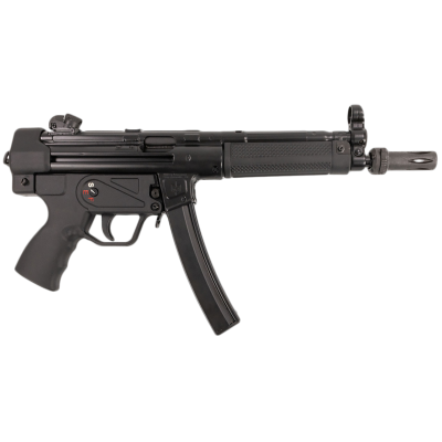 Military Armament Corporation MAC 5, 9mm Luger 30+1, 8.90" Black Steel Threaded Barrel, Black Phosphate Receiver, Black Pistol Grip