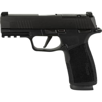 Sig Sauer P365X Macro 9mm 10+1, 3.70" Black Nitron Optic Ready/Serrated Stainless Steel Slide, Black Stainless Steel Frame w/ Beavertail & Picatinny Rail