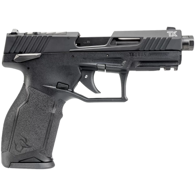 Taurus 1-2TX22P141 TX22 T.O.R.O Gen 2 Full Size Frame 22 LR 16+1/22+1 4.60" Matte Black Threaded Barrel, Black Hard Coat Anodized Optic Ready/Serrated Slide, Black Polymer Frame w/Picatinny Rail, Right Hand