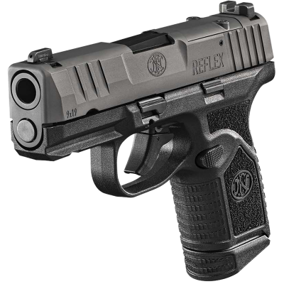 FN Reflex MRD 9mm Luger 15+1 11+1 3.30" Micro-Compact Frame Black PVD Optic Ready/Serrated Steel Slide w/Picatinny Rail Stippled Grip Ambidextrous