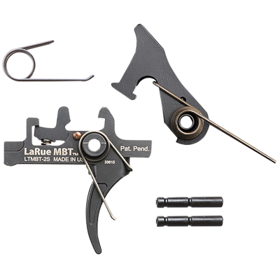 LaRue Tactical MBT-2S Two-Stage Curved Trigger, AR-15/AR-10, Black