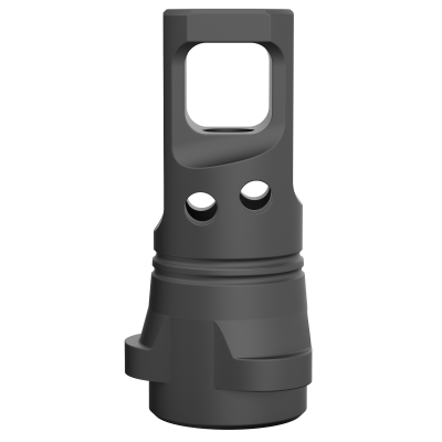 Breek Arms ECHO Single Port Muzzle Brake, .30 Cal, 5/8x24, Black Nitride, BRK4331