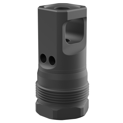 Breek Arms BRK4430 Echo Single Port Plan B Black Nitride Steel 1/2"x28 Threads 223 Cal/5.56mm