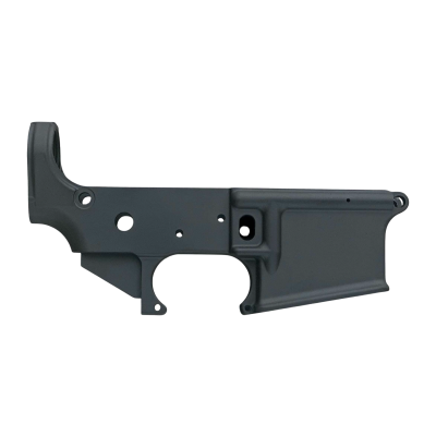 White Label Armory Forged Stripped Lower Receiver, AR-15, Black Hardcoat Anodized