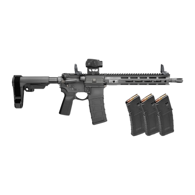Springfield Armory SAINT Victor V2 Gear Up Package, 5.56 NATO Pistol, 11.5" Barrel, SBA3 Brace, M-LOK, Black