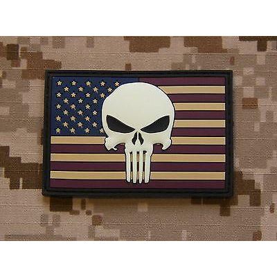 USA FLAG 3D PVC MORALE PATCH - GITD VERSION