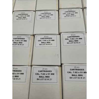 Igman 7.62x51 mm Ball M80 20rd Box
