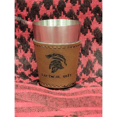 Tactical Shit Leather Shot Glass