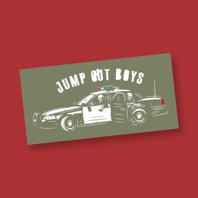 To The Grave Jump Out Boys OD Sticker