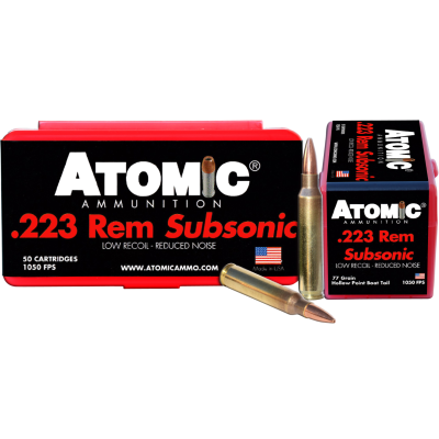 Atomic 223 Rem 77gr Sub BTHP 50rd Box