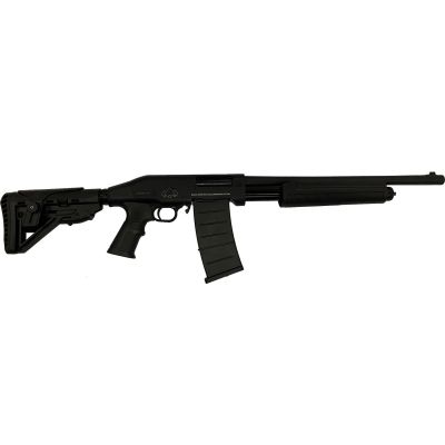 Black Aces Tactical Pro Series M Pump Shotgun - Black | 12ga | 18.5" Barrel | Adjustable Tactical Buttstock & Pistol Grip