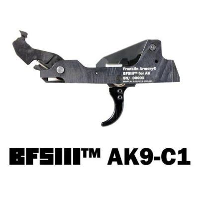 Franklin Armory BFSIII AK9-C1 Binary Firing System III Trigger - For 9mm AK firearms | Curved Trigger