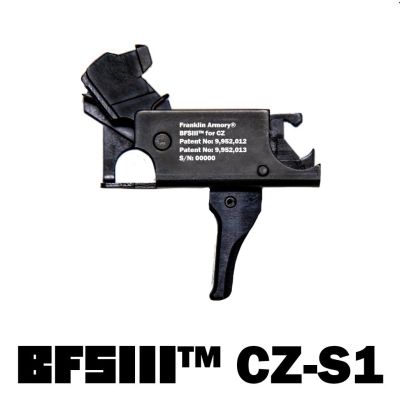 Franklin Armory BFSIII CZ-S1 Binary Firing System III Trigger - For CZ Scorpion | Straight Trigger + Free CZ Scorpion 9mm 50rd Drum