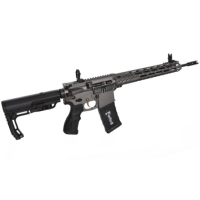 Fostech Lite Phantom Fighter Series Rifle - Tungsten | 5.56 NATO | 16" Faxon Barrel | 13" Mach-2 Rail | MFT Buttstock | Sabre Grip | Installed Fostech Echo-ll Trigger