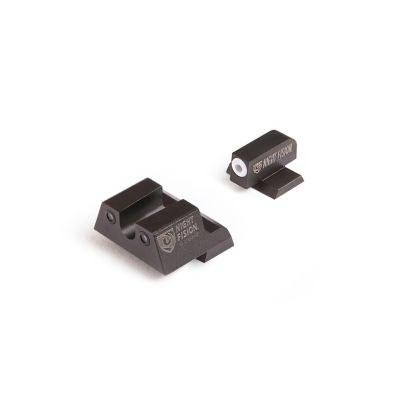 Night Fision Canik Tritium Night Sight Set - White Front | Black U Notch Rear | Fits TP9SFX & TP9SFL