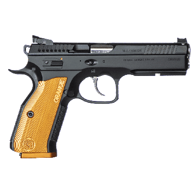 CZ Shadow 2 SA Pistol - Black| 9mm | 4.89" Barrel | 17rd | Orange Grip