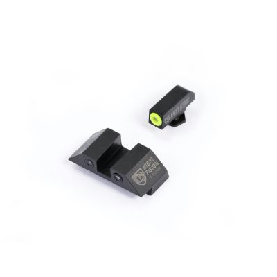 Night Fision Glock Tritium Night Sight Set - Yellow Front | Black Square Notch Rear | Fits Glock 42 & 43