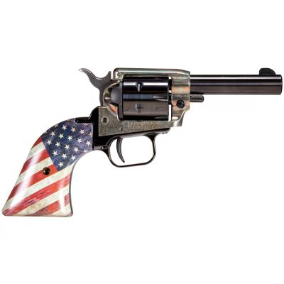 Heritage Barkeep Revolver - Simulated Case Hardened | .22 LR | 3.6" Barrel | 6rd | US Flag Grips