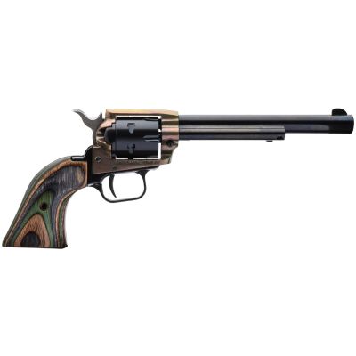 Heritage Rough Rider Revolver - Simulated Case Hardened | .22 LR | 6.5" Barrel | 6rd | Camo Laminate Grips