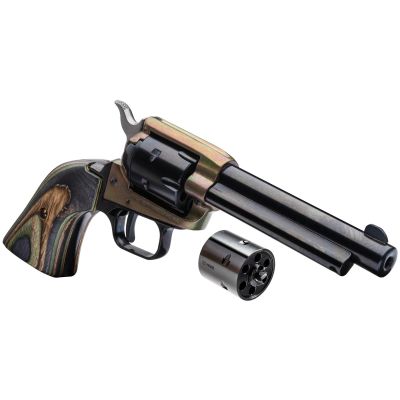 Heritage Rough Rider Revolver - Simulated Case Hardened | .22 LR - .22 WMR | 4.75" Barrel | 6rd | Camo Laminate  Grips