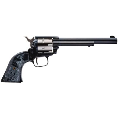 Heritage Rough Rider Revolver - Black - Nickel | .22 LR | 6.5" Barrel | 6rd | Black Pearl  Grips