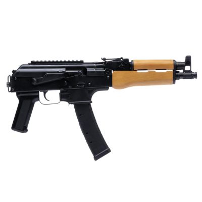 Century Arms Romanian Draco 9S AK-47 Pistol - Black | 9mm | 11.14" Barrel | Wood Handguard | Picatinny Optics Rail