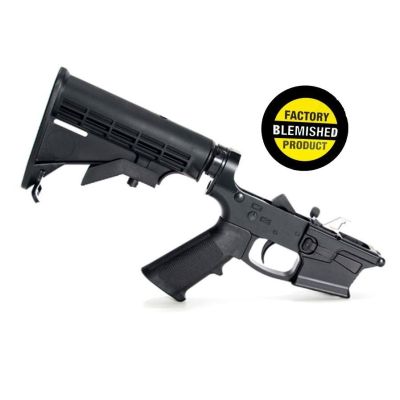 FACTORY BLEM - KE Arms KE-9 Billet Complete Glock 9mm Lower - Black | M4 Buttstock | BLEMISHED, sold As-Is NO RETURNS