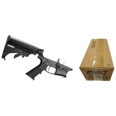 KE Arms KE-9 Billet Complete Glock 9mm Lower - Black | M4 Buttstock | SLT Trigger | Ambi Selector Bundled w- One  PMC Bronze 9mm Luger Handgun Ammo - 115 Grain | FMJ | 1 Case (20 boxes)