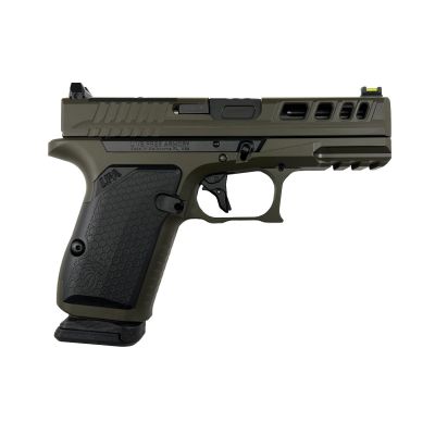 Live Free Armory AMP Compact Pistol - OD Green | 9mm | 3.9" Fluted Barrel | 15rd | Optic Cut
