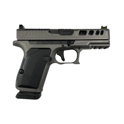 Live Free Armory AMP Compact Pistol - Tungsten | 9mm | 3.9" Fluted Barrel (Ported) | 15rd | Optic Cut