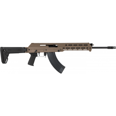 M+M Inc M10X AK-47 Rifle - FDE | 7.62x39 | 16.5" Barrel | Short Handguard | Left Side Charging Handle | Magpul Zhukov Side-Folding 5-position Collapsible Stock