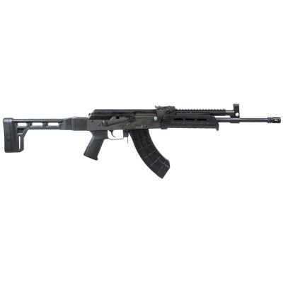 Century Arms VSKA Tactical MOE AK-47 Rifle - Black | 7.62x39 | 16.5" Barrel | Side Folding Stock | Magpul MOE Pistol Grip & Handguard | A2 Style Flash Hider