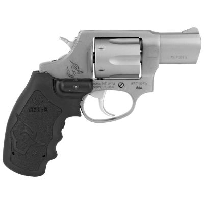 Taurus 856 Revolver - Stainless Steel | 38 Spl +P | 2" Barrel | 6rd | Polymer Viridian Red Laser Grip