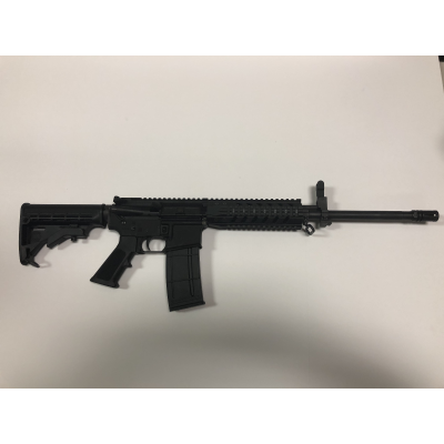 R Guns TRR15 Forged AR15 Rifle - Black | 5.56NATO | 16" Barrel | 7" Quad Rail | YHM A2 Flash Hider