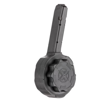 X Products XCM-9 Glock 9mm 69 Round Modular Drum Magazine - Black