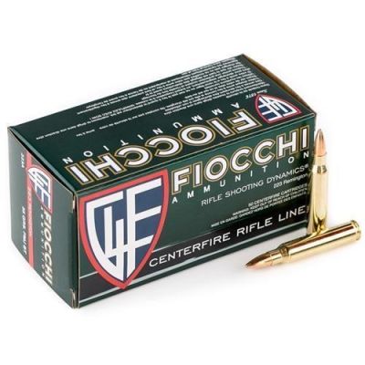 Fiocchi 223 Rem 62gr FMJBT 50rd Box