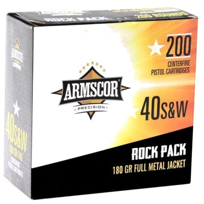 Armscor 40 S&W 180gr FMJ 200rd Rock Pack