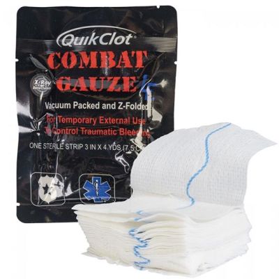 QuikClot Combat Gauze Z-Folded LE 3 x 4yds