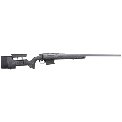 Bergara Rifles Premier HMR Pro 6.5 Creedmoor 5+1 24" Tactical Gray Cerakote Barrel, Tactical Gray Cerakote Stainless Steel Receiver, Gray Speckled Black Molded w/Mini-Chassis, Adjustable LOP & Cheek Piece Stock