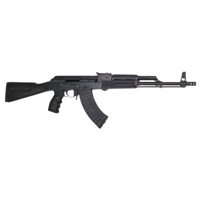 Pioneer Arms Sporter AK-47 Rifle - Black | 7.62x39 | 16" Barrel | 30rd | G-2 Style No Slap Trigger | Medieval Castle Style Muzzle Break